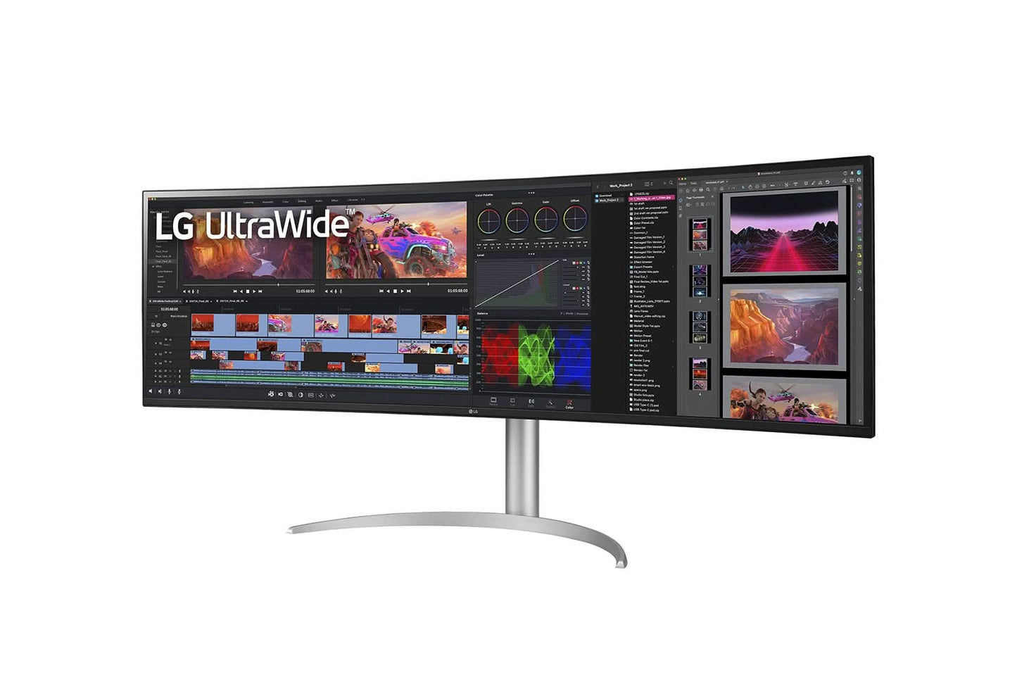 LG 49 Inch 49WQ95C-W (124.46 cm) UltraWide Nano IPS Curved Monitor