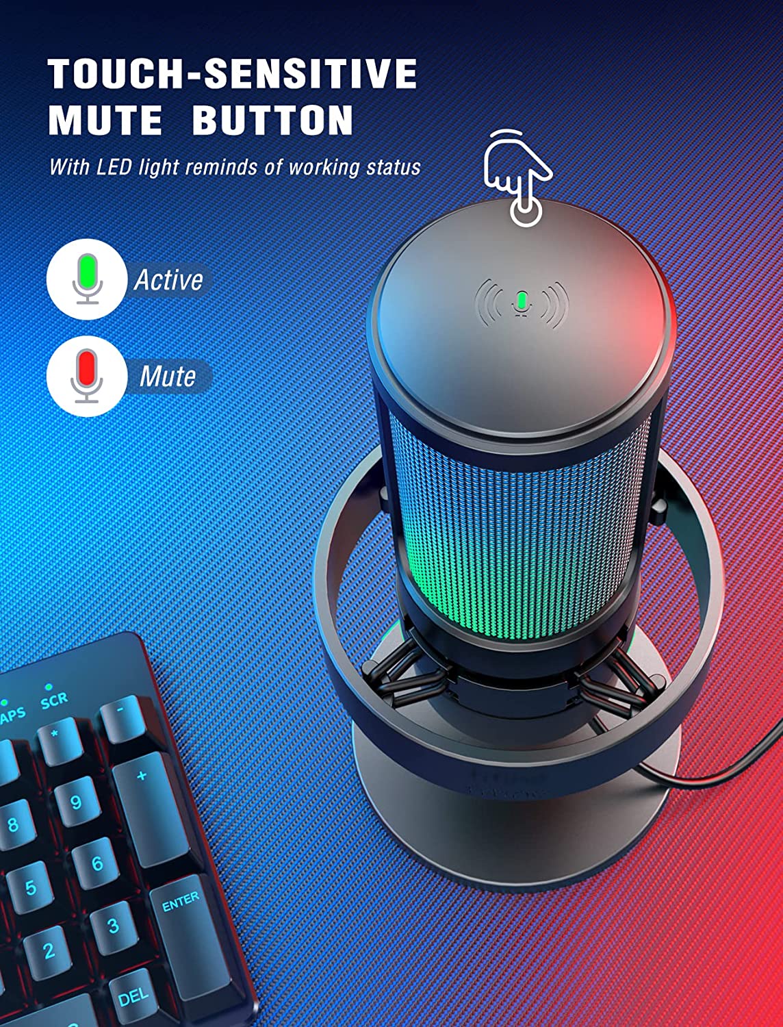 FIFINE AMPLIGAME - A8 USB GAMING MICROPHONE