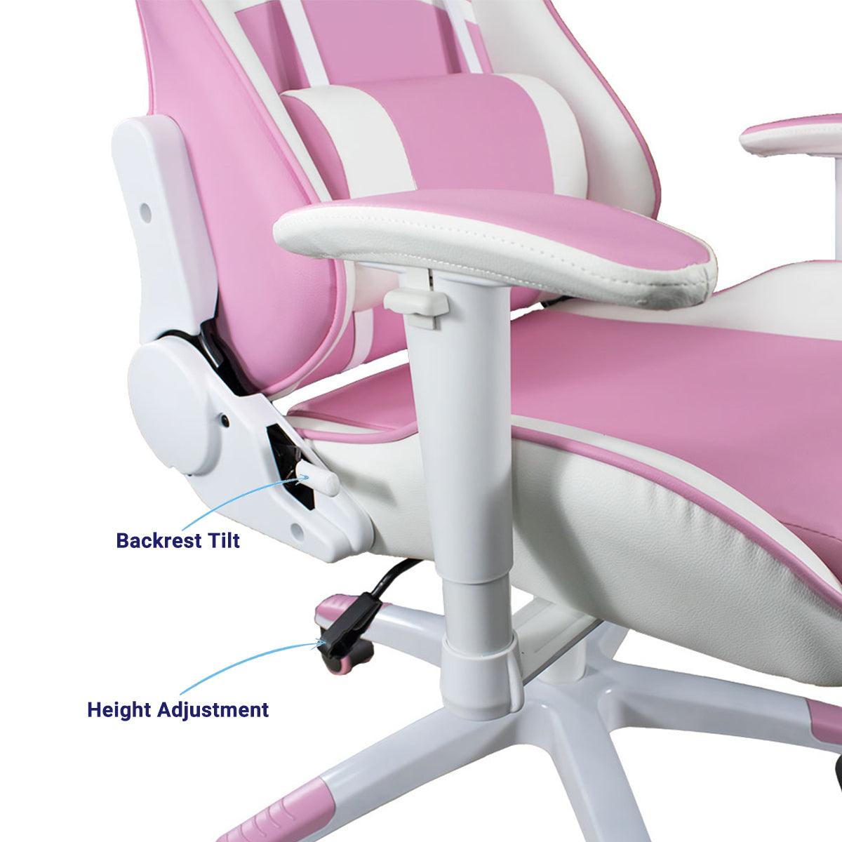 ANT ESPORTS CHAIR 9077 - WHITE & PINK