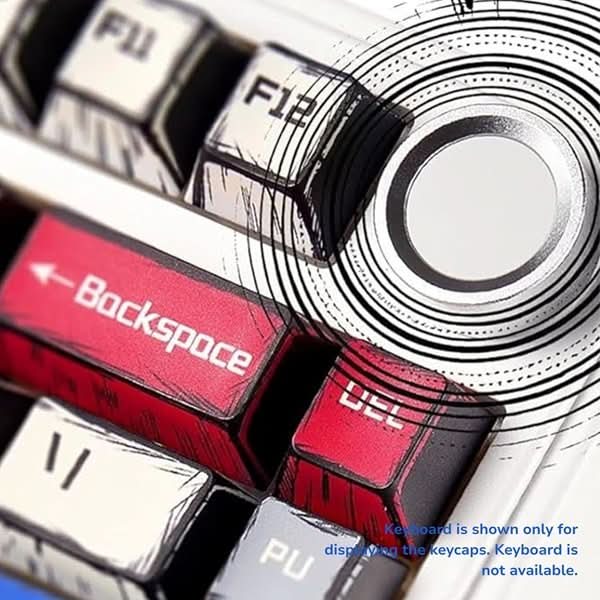 Aula Leobog PBT Comic Sublimation Keycaps 130 Qty Comic keycaps (CK)