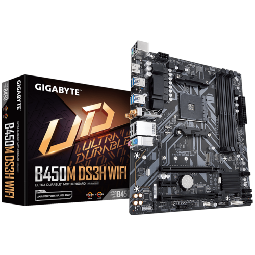 GIGABYTE GA-B450M-DS3H WIFI AMD AM4 MOTHERBOARD
