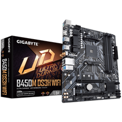 GIGABYTE GA-B450M-DS3H WIFI AMD AM4 MOTHERBOARD