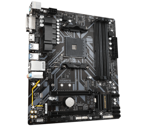 GIGABYTE GA-B450M-DS3H V2 AMD AM4 MOTHERBOARD