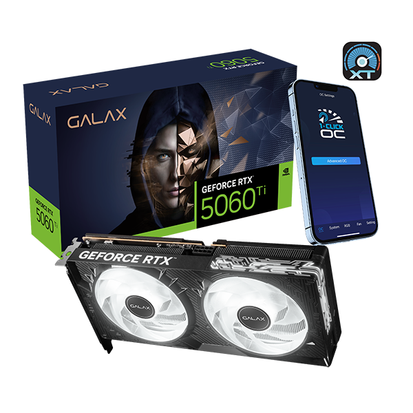 Galax GeForce RTX 5060 Ti 1-Click OC 16GB GDDR7 Graphics Card