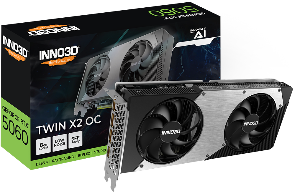INNO3D GeForce RTX 5060 8GB TWIN X2 OC Graphic Card