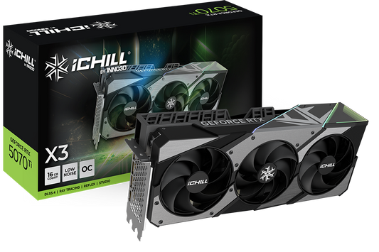INNO3D GeForce RTX 5070 Ti iCHILL X3 16GB GDDR7 Graphics Card