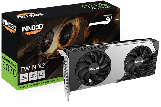 INNO3D GeForce RTX 5070 TWIN X2 12GB GDDR7 Graphics Card