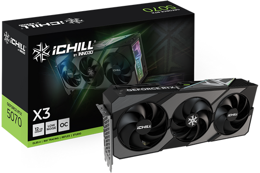 INNO3D GeForce RTX 5070 iCHILL X3 12GB GDDR7 Graphics Card