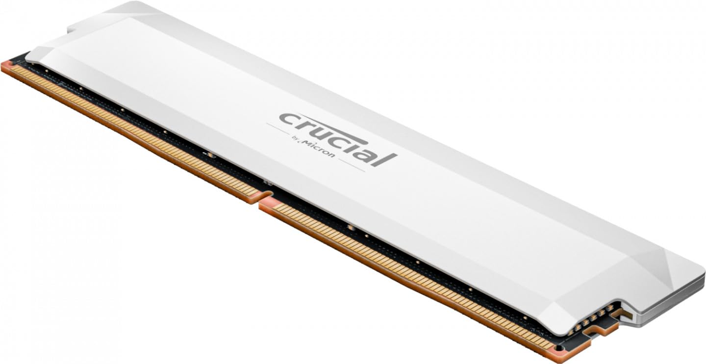CRUCIAL PRO OVERCLOCKING 16GB DDR5-6000 UDIMM CL36 WHITE RAM CP16G60C36U5W