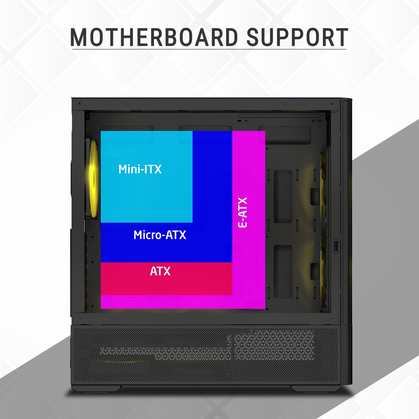 Ant Esports 511 Air 5F Mid Tower Black Cabinet
