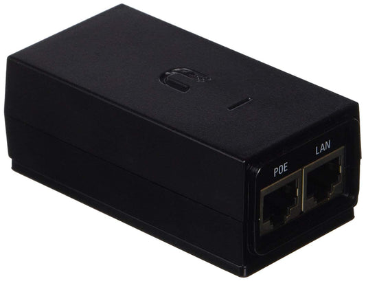 UBIQUITI POE-24-12W-G POE ADAPTER, 24VDC, 0.5A, GIGABIT ETHERNET, ESD PROTECTION & LED