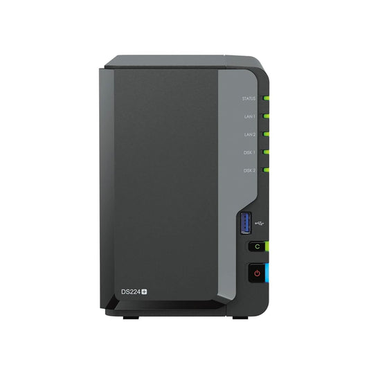 Synology NAS DS224+ 2-Bay, 8TB Bundle with 2X 4TB Seagate IronWolf Diskstation
