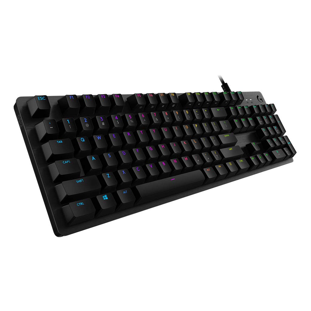 LOGITECH G 512 MECHANICAL GAMING USB KEYBOARD ,RGB LIGHTSYNC BACKLIT KEYS,GX BROWN TACTILE KEY SWITCHES,BR