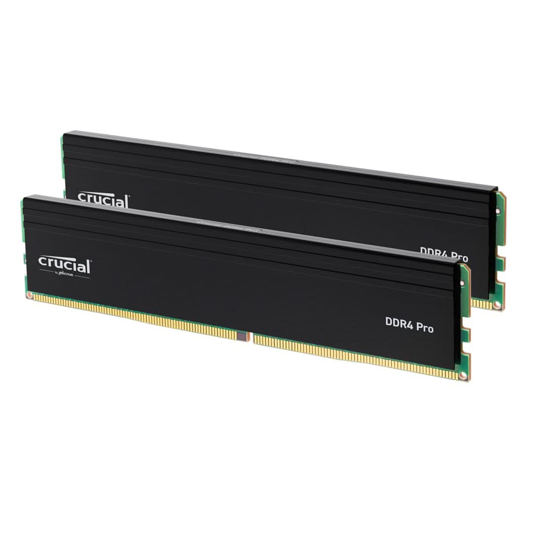 CRUCIAL PRO 64GB KIT (2X32GB) DDR4-3200 UDIMM CL22 (16GBIT) RAM CP2K32G4DFRA32A