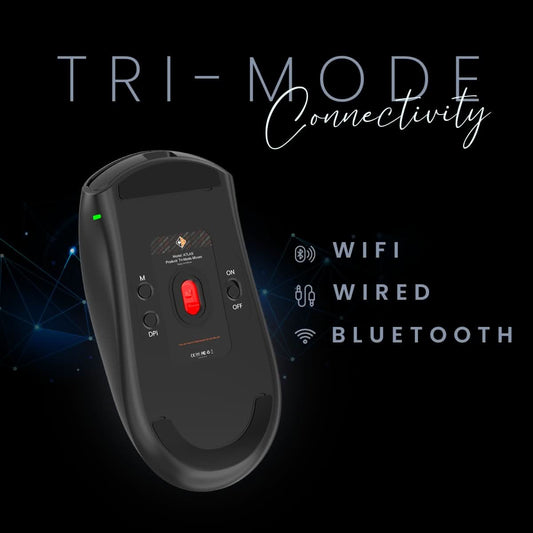 Cosmic Byte Atlas Tri-Mode Gaming Mouse (Black)