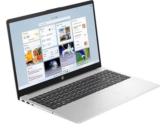 HP 250R G10 D2HA9AT 15.6 Inch FHD Laptop, Intel Core 3 100U, 8GB RAM, 512GB SSD, DOS, Silver