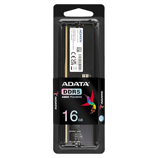 ADATA 16GB (16GBX1) DDR5 4800MHZ AD5U480016G-S