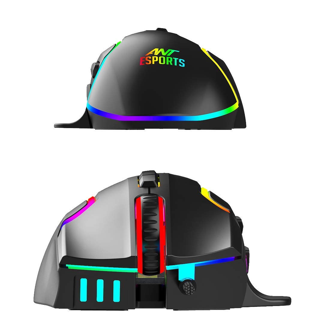ANT ESPORTS GM320 RGB WIRED OPTICAL GAMING MOUSE -BLACK
