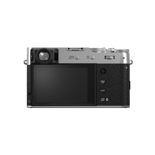 FUJIFILM X100VI 40.2 MP MIRRORLESS CAMERA WITH FIXED 23MMF2 LENS (APS-C X-TRANS CMOS 5 SENSOR, X-PROCESSOR 5, HYBRID VIEWFINDER, LCD TILT TOUCHSCREEN, FACE DETECTION AF, 20 FILM SIMULATIONS - SILVER