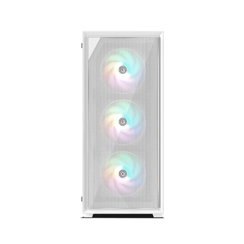 Circle Furious 240 Mesh ARGB (ATX) Mid Tower Gaming Cabinet (White)