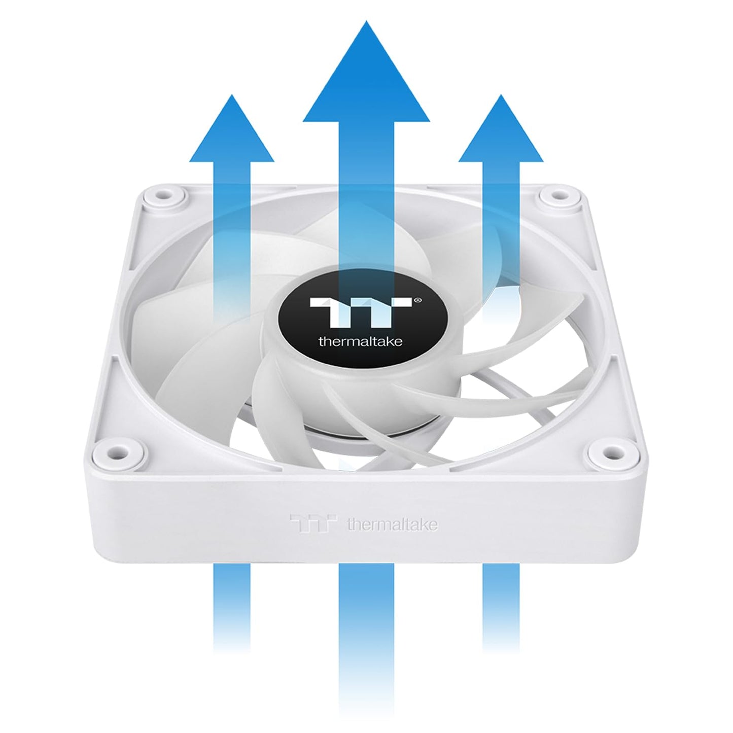 THERMALTAKE CT120 EX ARGB REVERSE PC COOLING FAN WHITE (3-FAN PACK), CL-F194-PL12SW-A