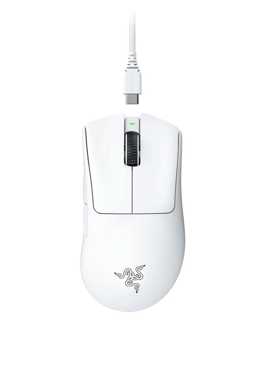 Razer DeathAdder V3 Pro - Ergonomic Wireless Gaming Mouse- White  RZ01-04630200-R3A1