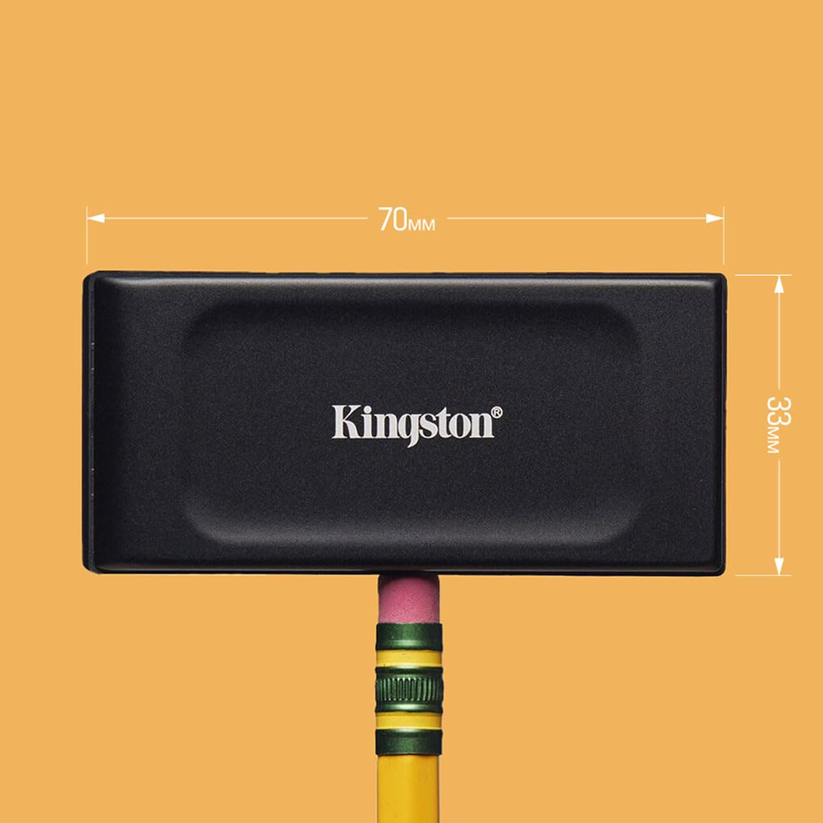 KINGSTON XS1000 1TB SSD | POCKET-SIZED | USB 3.2 GEN 2 | EXTERNAL SOLID STATE DRIVE | UP TO 1050MB/S SXS1000/1000G