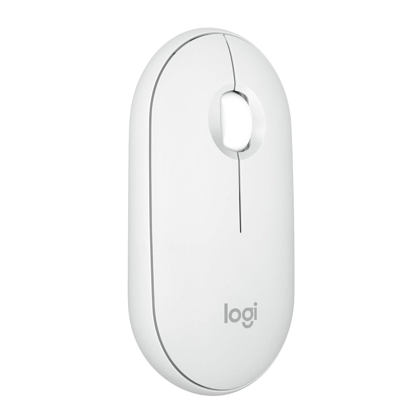 Logitech Pebble Mouse 2 M350s Slim Bluetooth Wireless Mouse- Tonal White