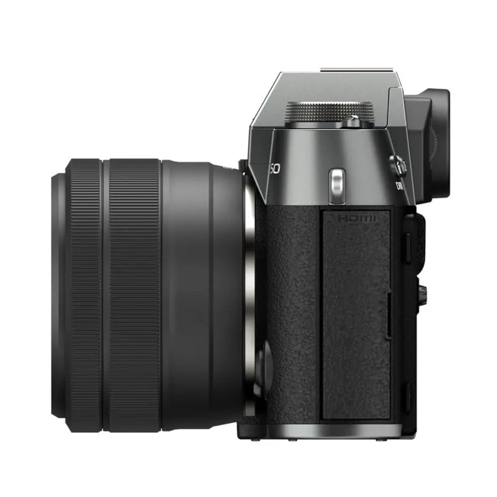 FUJIFILM X-T50 40 MP APS-C X-TRANS SENSOR|RETRO STYLE MIRRORLESS CAMERA|4K/6.2K VLOGGING|HIGH SPEED RECORDING FHD 240FPS|ADVANCE AF WITH 15-45MM OPTICAL ZOOM LENS F/3.5-5.6 - CHARCOAL