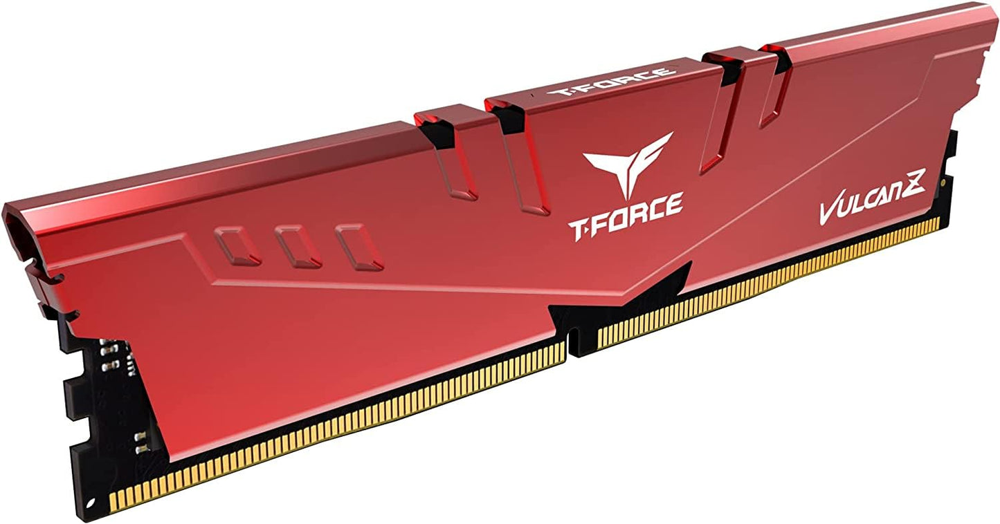 TEAMGROUP T-FORCE VULCAN Z 16GB (16GBX1) DDR4 3600MHZ DESKTOP RAM (RED)