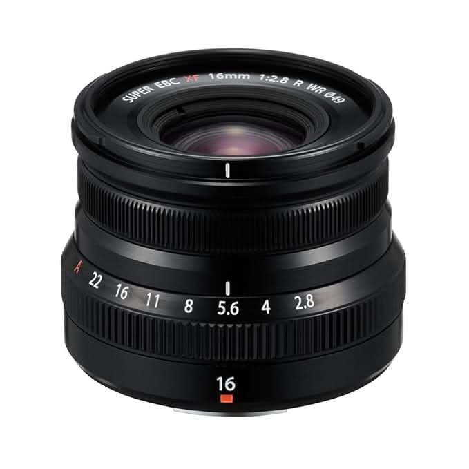FUJIFILM FUJINON XF 16MM F2.8 R WEATHER RESISTANCE WIDE ANGLE PRIME LENS FOR VLOGGING | WEDDING | STREET | LANDSCAPES (FULL FRAME EQUIVALENT = 24MM) WITH 2+1* YEAR WARRANTY