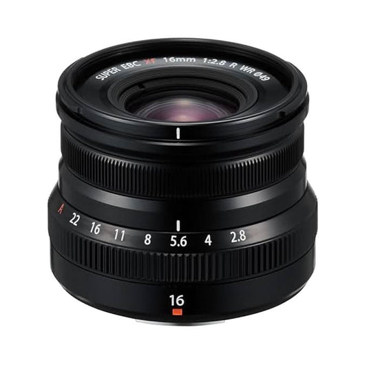 FUJIFILM FUJINON XF 16MM F2.8 R WEATHER RESISTANCE WIDE ANGLE PRIME LENS FOR VLOGGING | WEDDING | STREET | LANDSCAPES (FULL FRAME EQUIVALENT = 24MM) WITH 2+1* YEAR WARRANTY