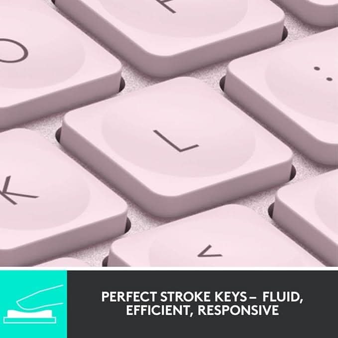 Logitech MX Keys Mini Minimalist Wireless Illuminated Keyboard Rose