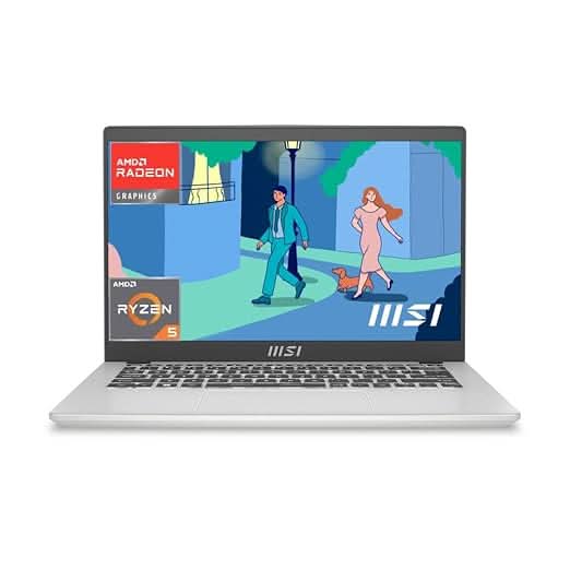 MSI Modern 14 C7M-104IN Ryzen 5 7430U, UMA, 16GB, 512GB, IPS-Level FHD 14 Inch,office2024+M365, Urban Silver