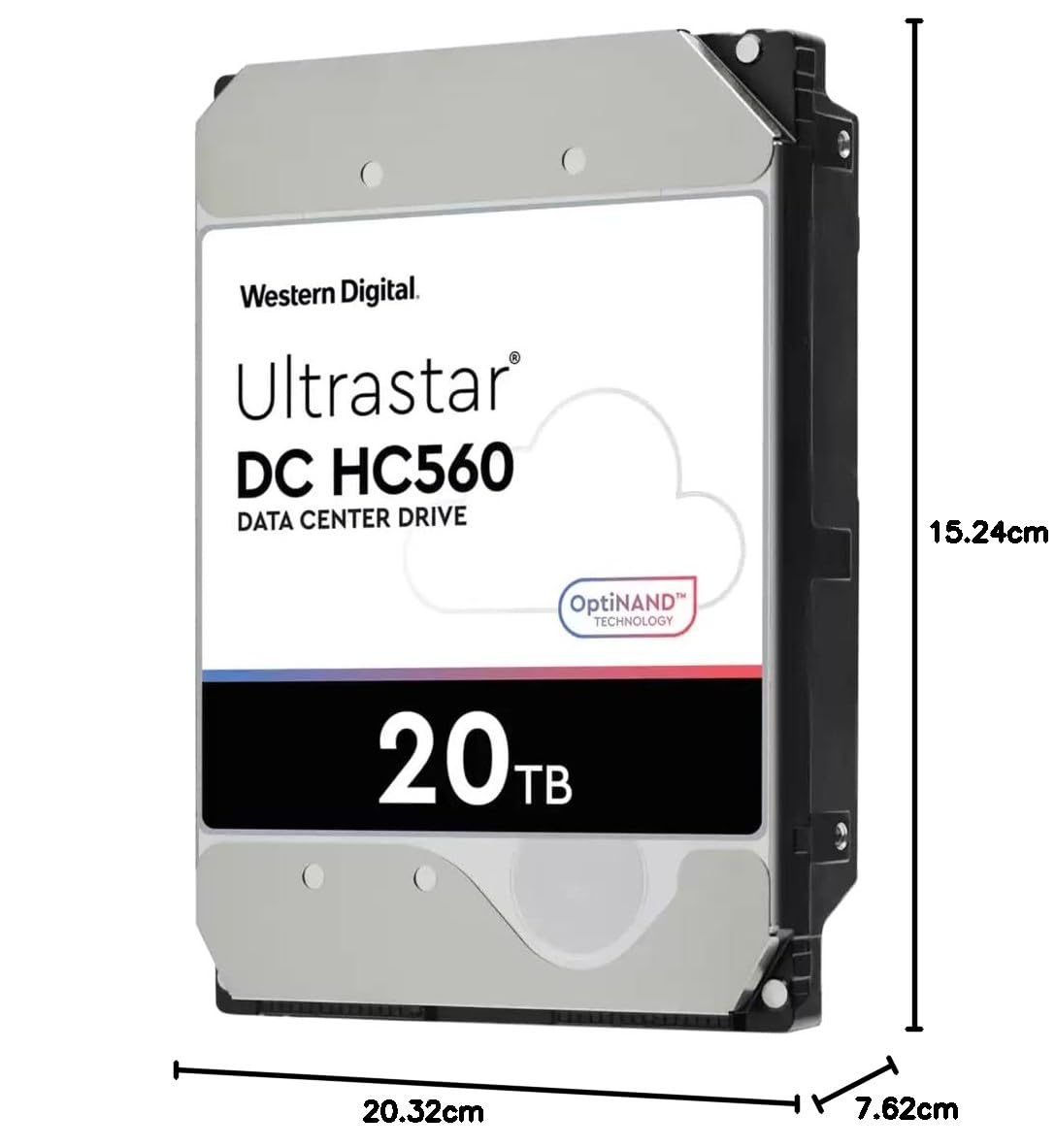 WESTERN DIGITAL ULTRASTAR HC560 20 TB HARD DISK 0F38785