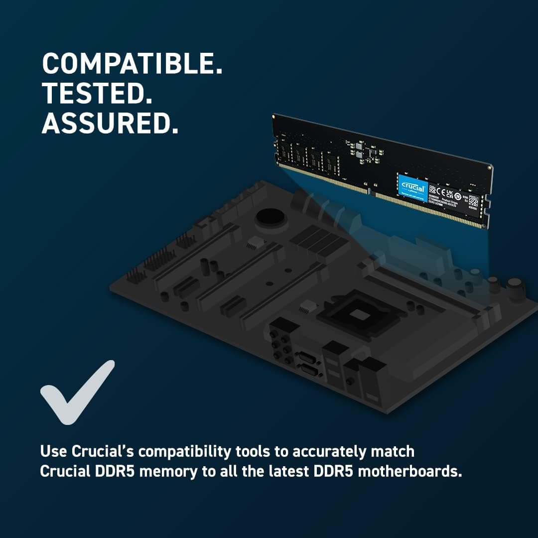 CRUCIAL BASICS 16GB DDR5-4800 UDIMM RAM CB16GU4800