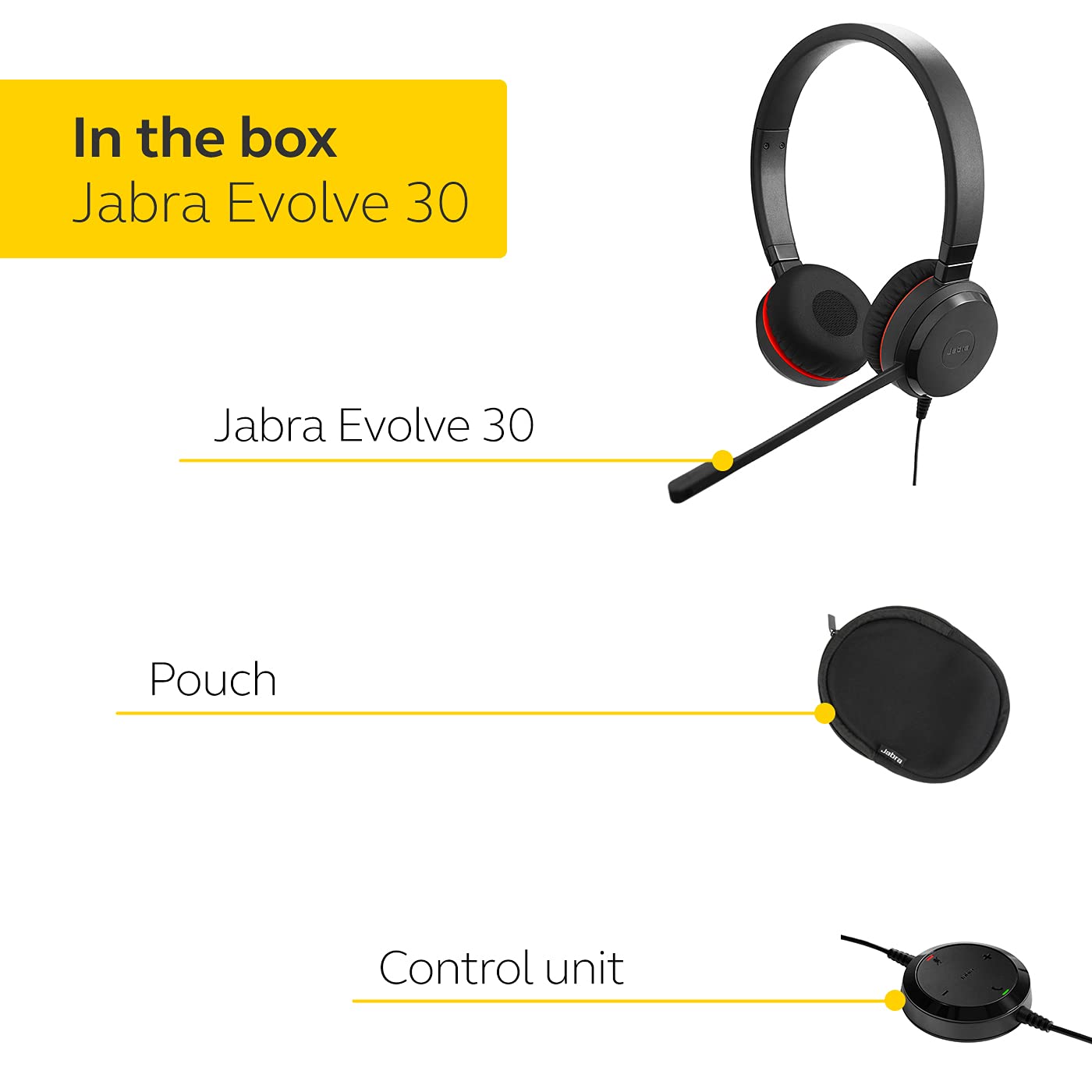 Jabra Evolve 30II MS Stereo Wired Headset