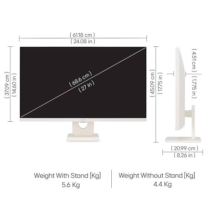 LG 27U511SA 27 Inch Full HD IPS Smart Monitor