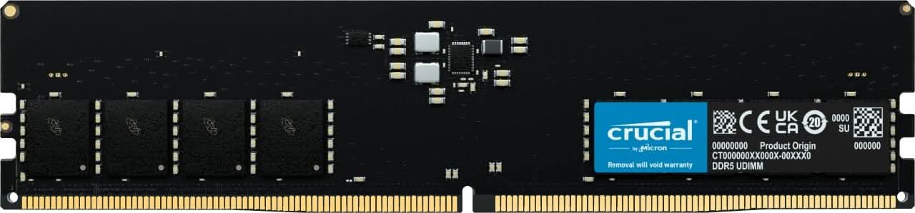 CRUCIAL BASICS 16GB DDR5-4800 UDIMM RAM CB16GU4800