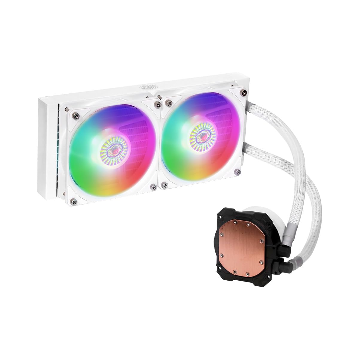 COOLER MASTER MASTERLIQUID ML240L ARGB WHITE EDITION V2 CPU LIQUID COOLER (MLW-D24M-A18PW-RW)