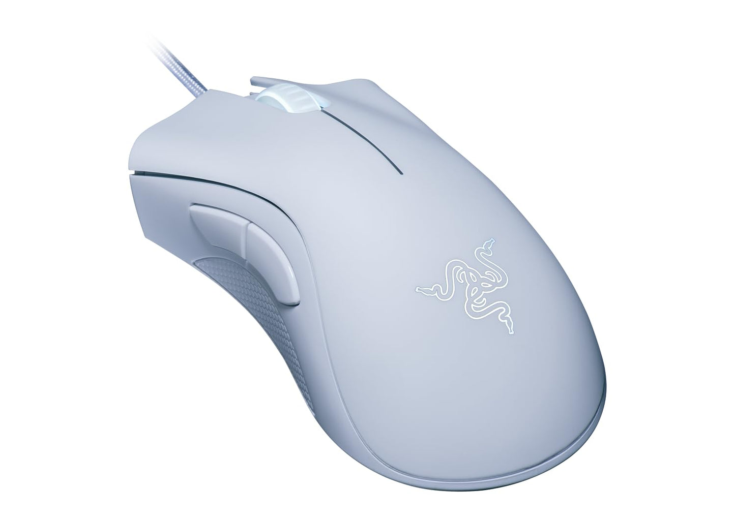 Razer DeathAdder Essential White Edition - Ergonomic Wired Gaming Mouse - FRML Packaging