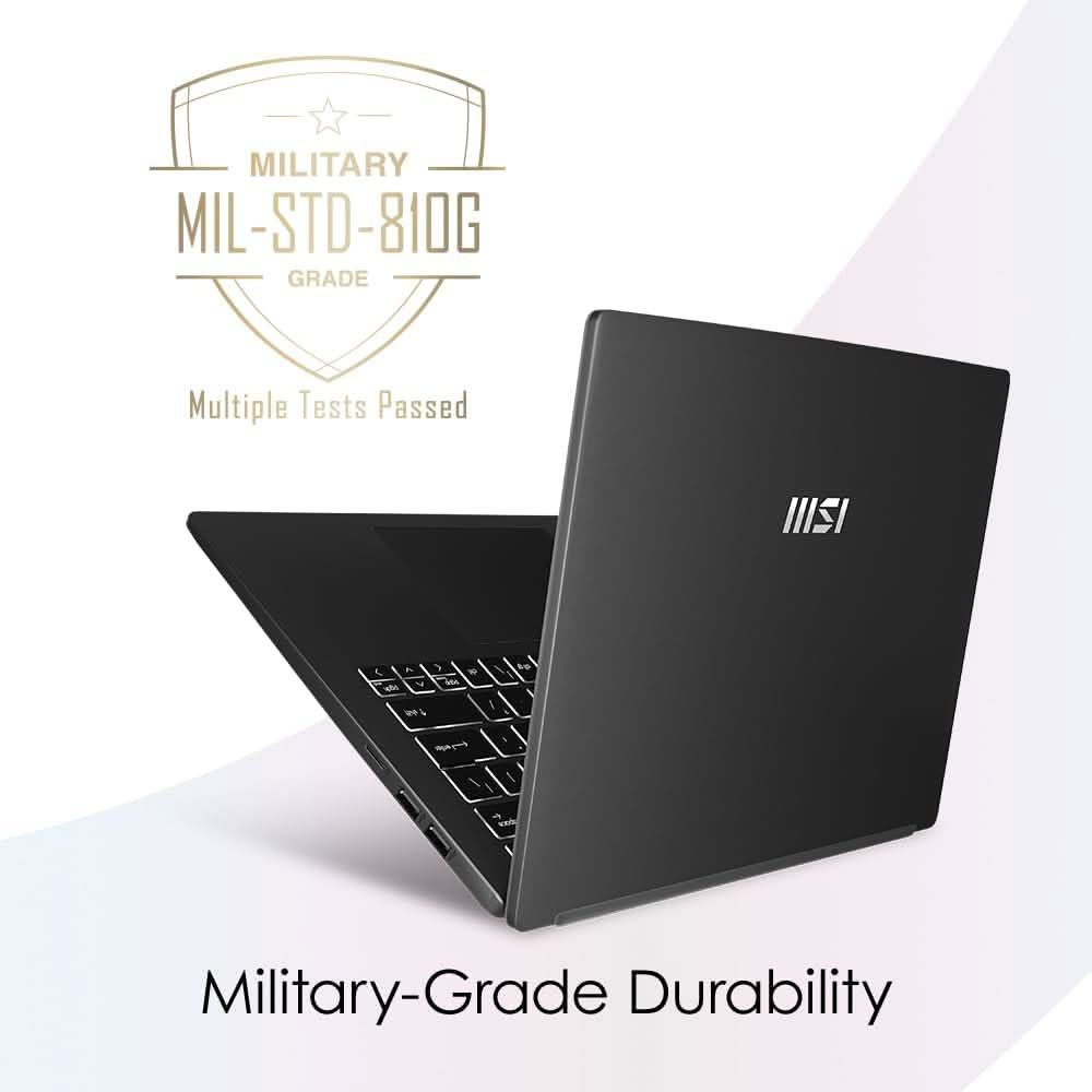MSI Modern 14 C12M-671IN (Thin & Light) Intel Core i7 12th Gen 1255U / 16GB / 512 GB SSD/Windows 11 Home / 14 Inch/Urban Silver, 1.4 Kg / 1 Year Warranty.