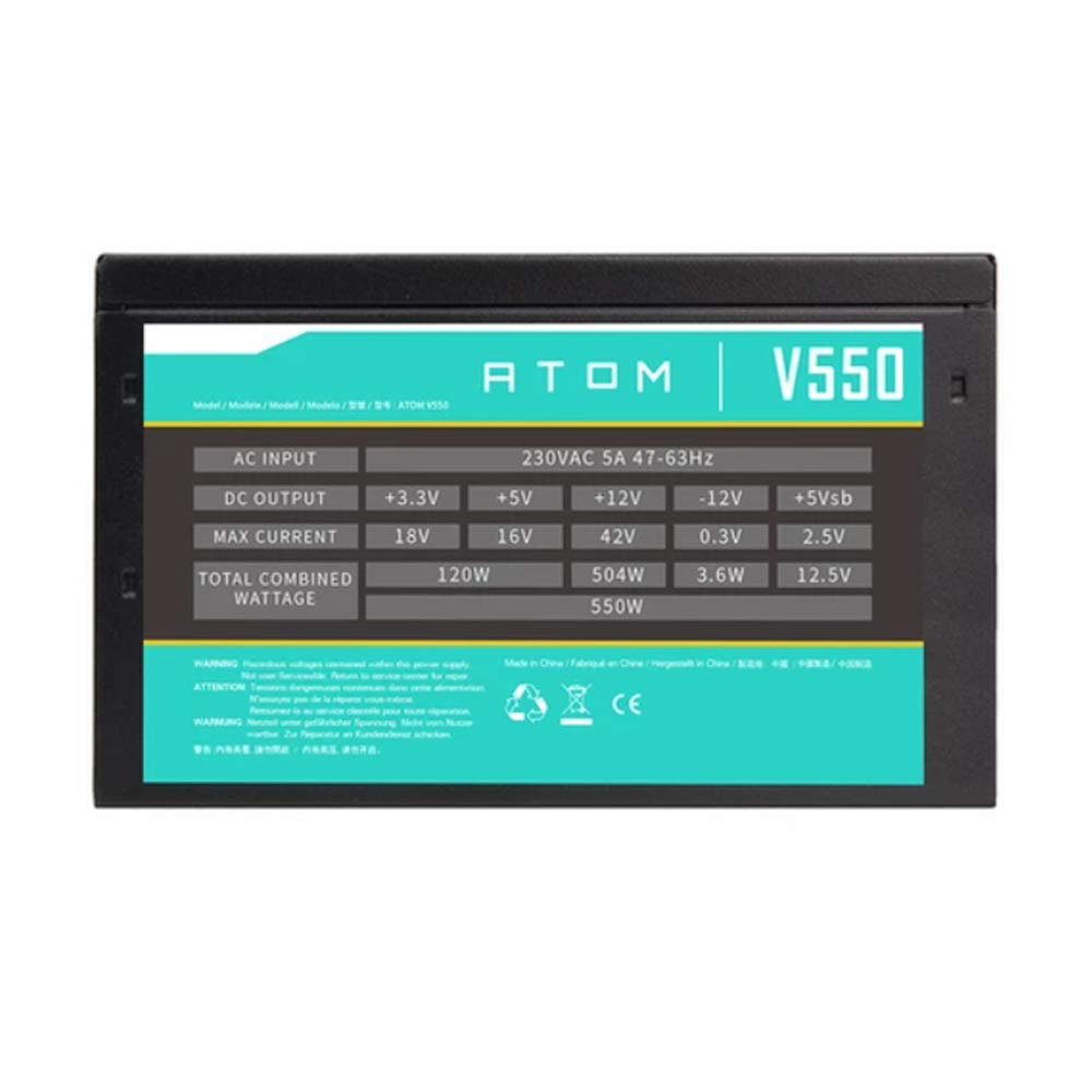 ANTEC ATOM 550W V550 NON MODULAR SMPS