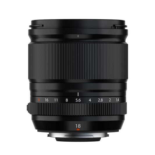 FUJIFILM FUJINON XF18MMF1.4 R LM WR PRIME LENS - BLACK (APERTURE RING, LINEAR MOTOR, WEATHER RESISTANCE)
