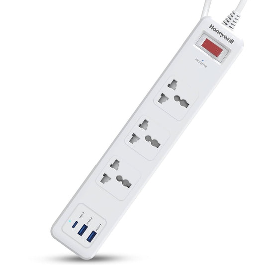 HONEYWELL (3 SOCKET+2 USB+ 1 TYPE-C) SURGE PROTECTOR