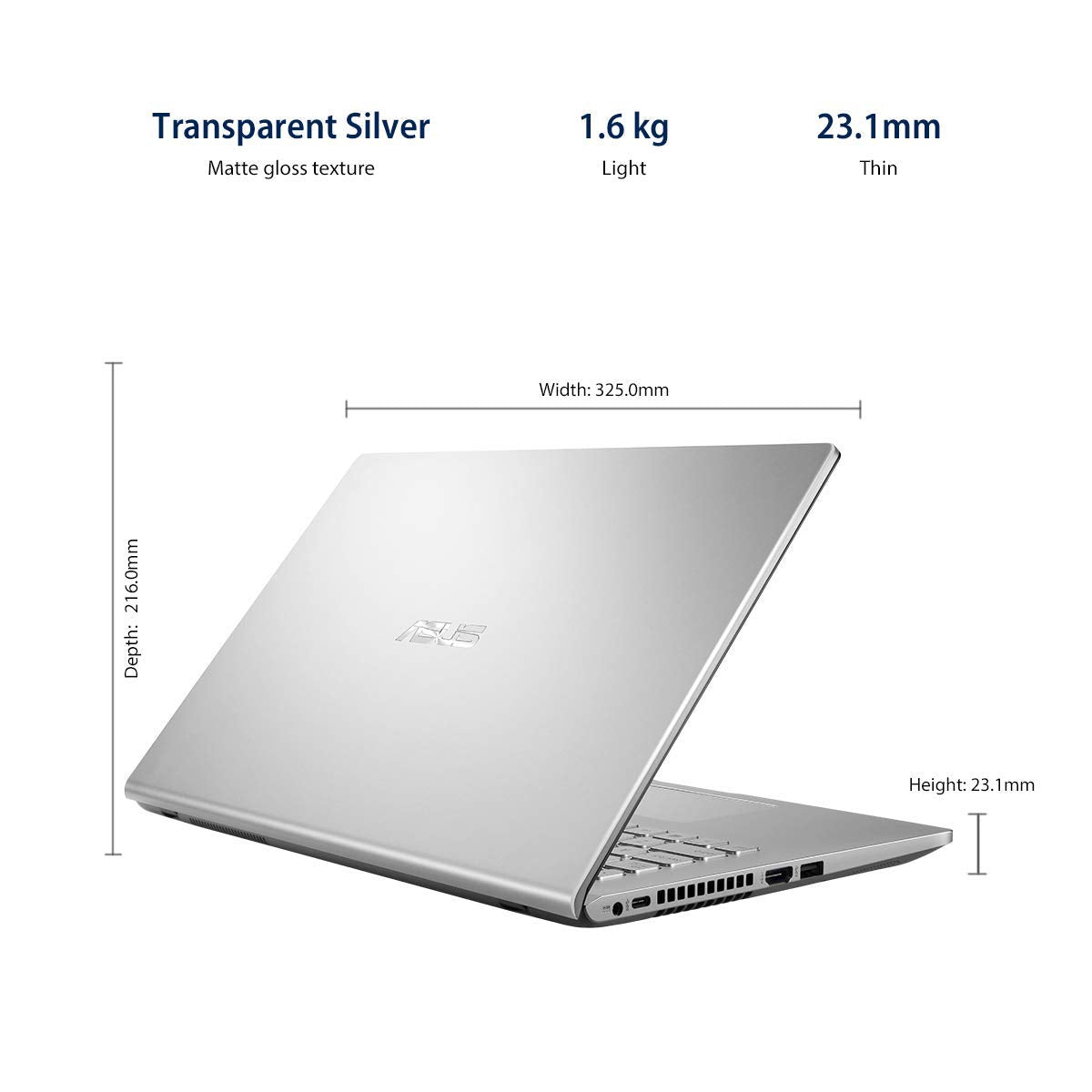 ASUS VIVOBOOK AMD RYZEN 3-3250U(4GB RAM/256GB SSD/WINDOWS 10 HOME+MS OFF H&S 2019+MCAFEE/INTEGRATED VEGA 3 GRAPHICS/15.6 INCHES FHD IPS/FP READER/1.9 KG/TRANSPARENT SILVER/1 YR.WARRANTY)M515DA-EJ312TS