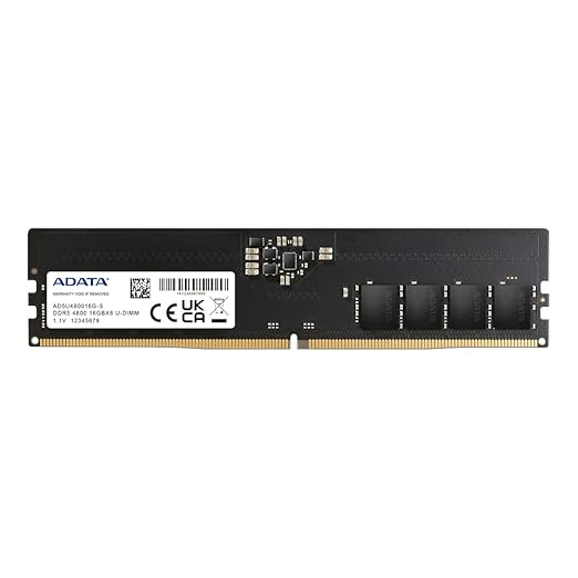 ADATA 16GB (16GBX1) DDR5 4800MHZ AD5U480016G-S