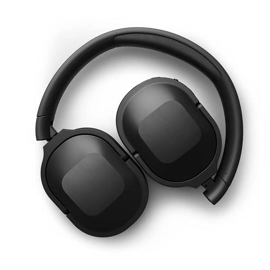 PHILIPS AUDIO TAH6506BK/00 SLIM & LIGHTWEIGHT BLUETOOTH WIRELESS OVER EAR HEADPHONES WITH ACTIVE NOISE CANCELLATION, 30 HRS PLAYTIME & MULTIPOINT PAIRING WITH MIC (BLACK)