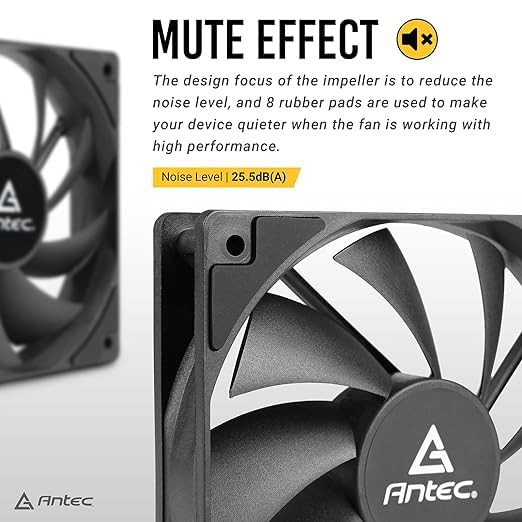 ARCTIC P12 PWM PST 120MM CABINET FAN BLACK