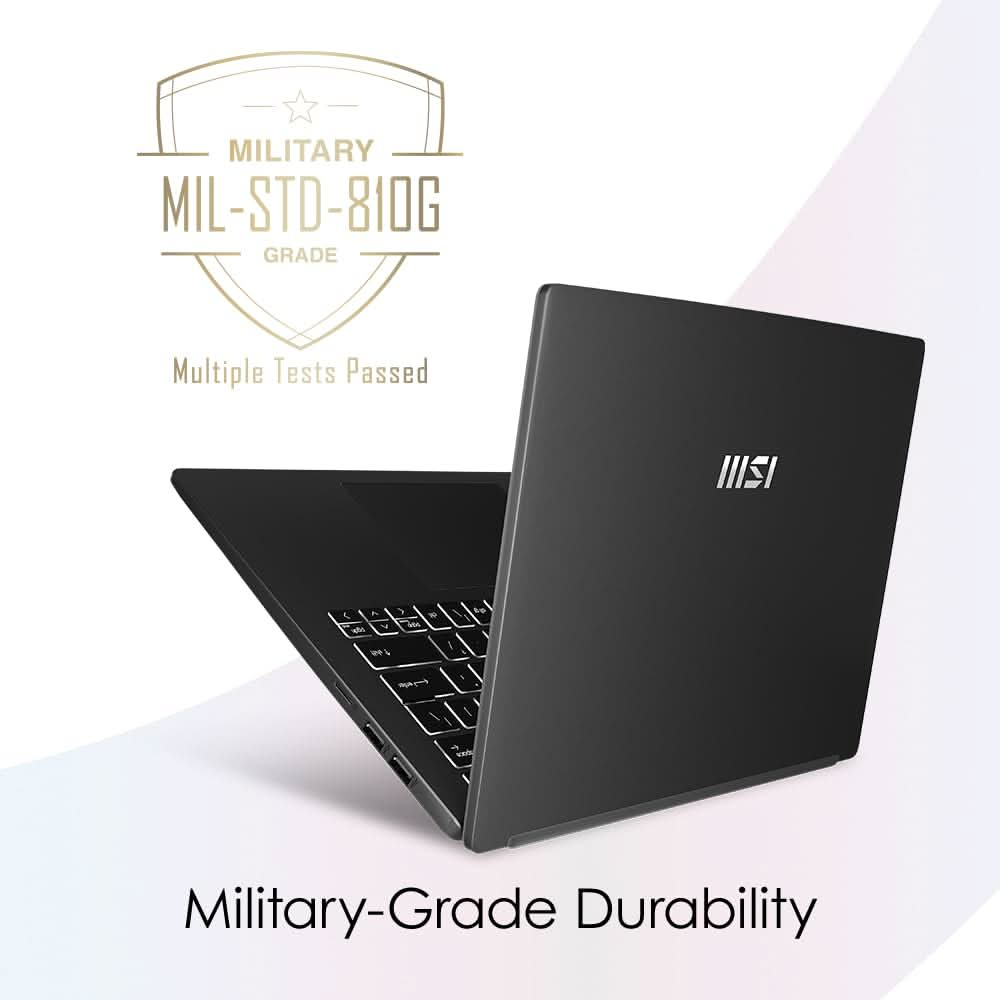 MSI MODERN 14 C12MO-1203IN [CI5-1235U 12TH GEN/16GB/512GB SSD/WIN11 HOME/14.0 INCH/INTEGRATED GRAPHICS /1 YEAR(S)/BLACK]